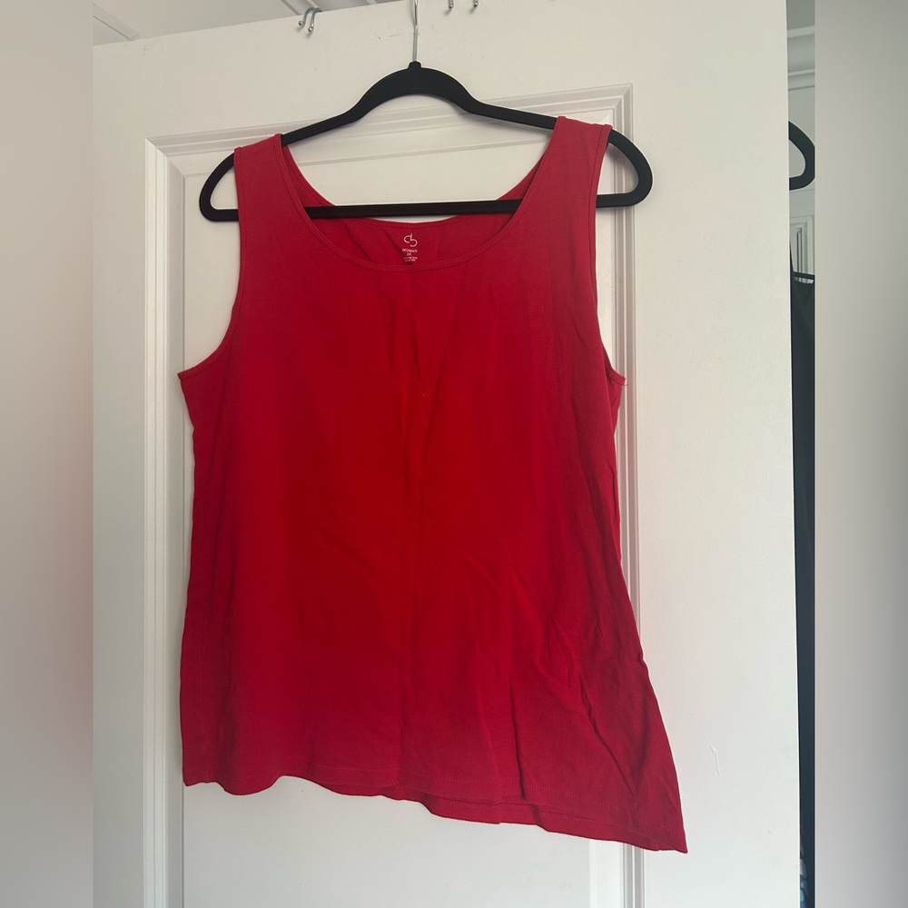 Dress Barn WOMAN 1X Red Sleeveless Top - Lightly worn
